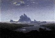 Caspar David Friedrich Rocky Reef on the Sea Shore oil painting reproduction